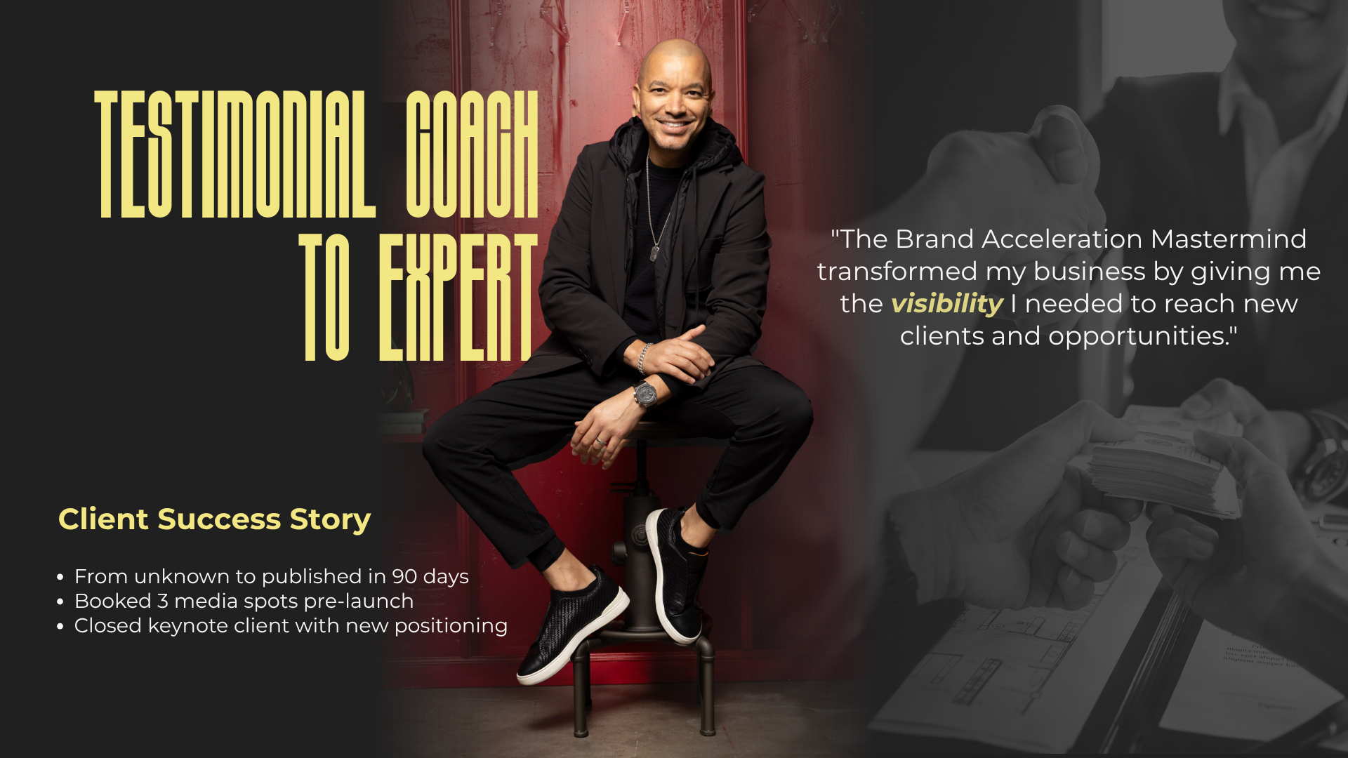 Testimonial - Coach to Expert