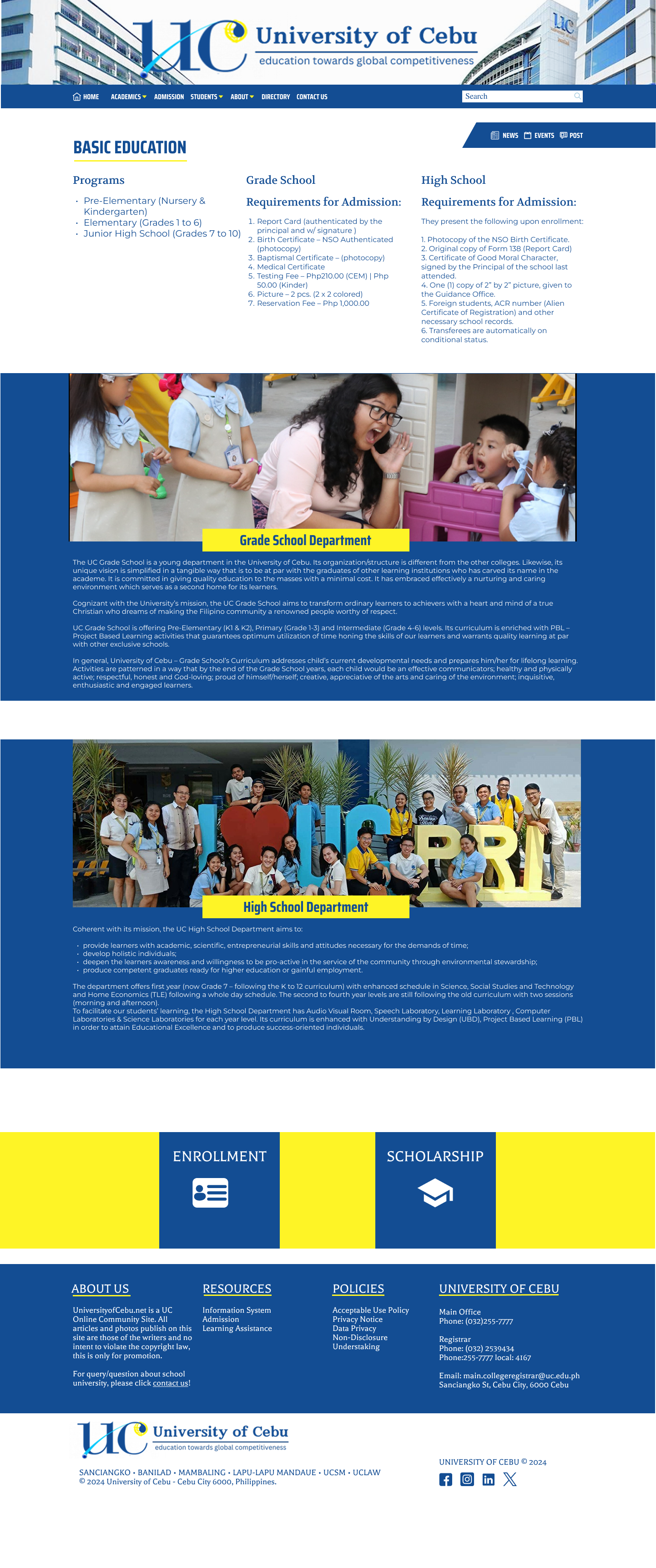 Basic Education - Programs & Requirements